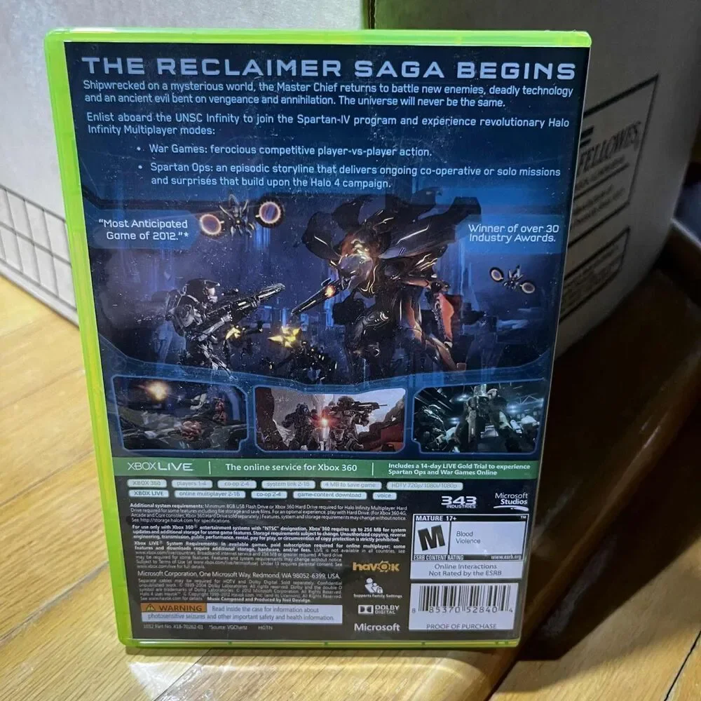 Halo 4 (Microsoft Xbox 360, 2012) CIB Complete Tested Working One Owner